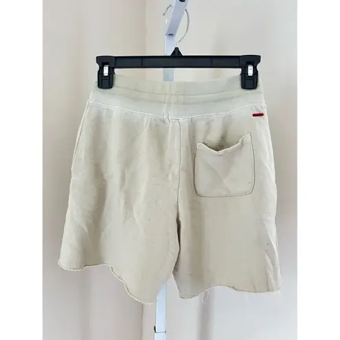n:philanthropy Women XS Beige Coco Short Distressed Draw String New Vintage Bone