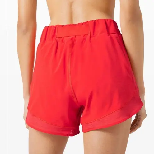 Lululemon  Hotty Hot High Rise Short 4" *Mesh
Carnation Red RARE!