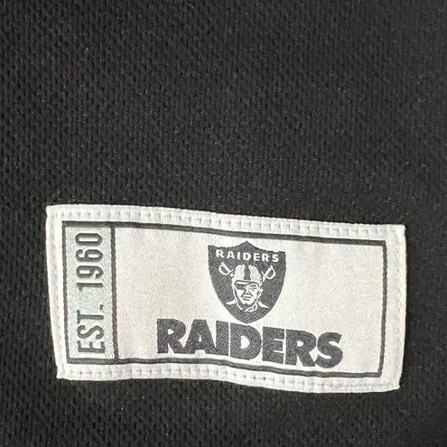 Majestic  Raiders Black and Gray V-Neck Jersey Size Large‎