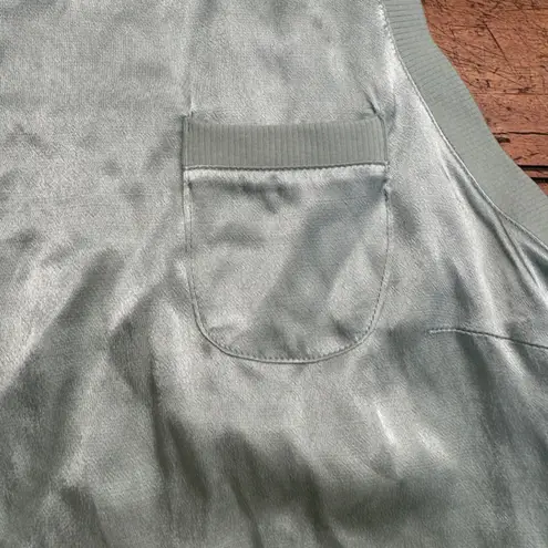 Fate Sleeveless Mock Neck Pocket Tank Top Women's Size Medium Light green