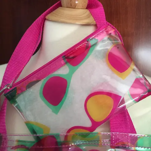 Sunglasses Theme Tote and Pouch Pink