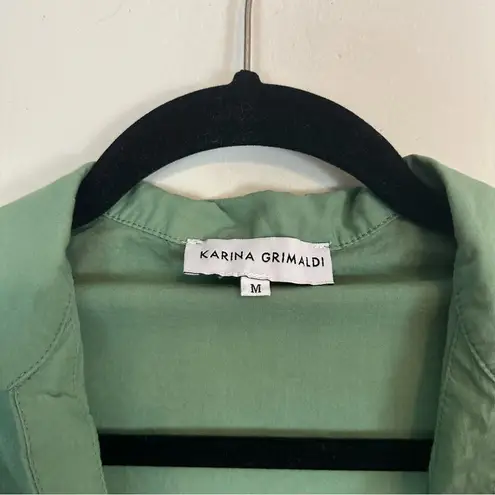 Karina Grimaldi | Graciela Dress in Cucumber Midi Length Size Medium