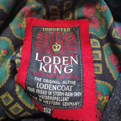 Vintage loden King Gray Wool Cape Coat Size undefined