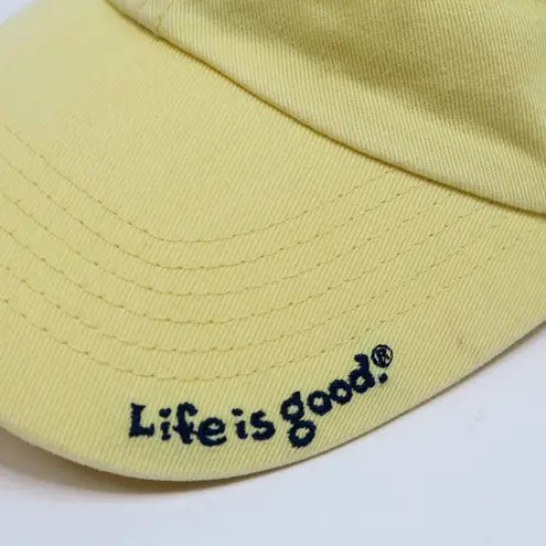 Life is Good Vintage Y2K  Yellow Flip Flop Baseball Hat