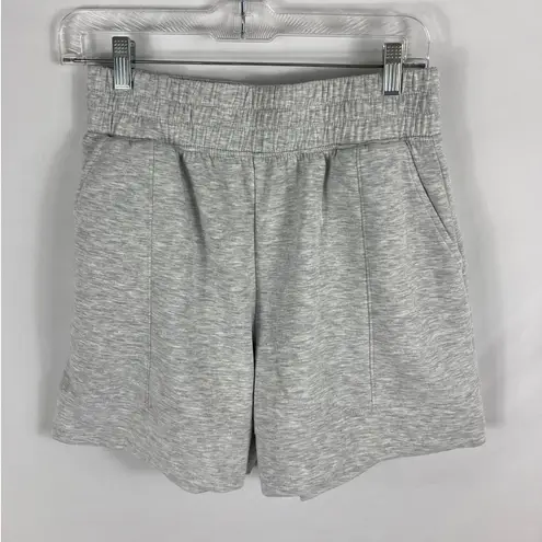 Zobha Heather Grey High Waist Lounge Casual Shorts Size Medium