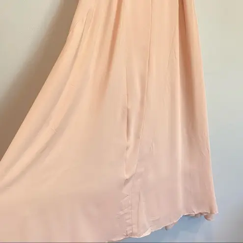 Show Me Your Mumu SMYM  Princess Di Maxi Skirt large Dust Blush Crisp