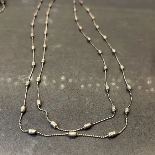 Fashion Jewelry Bundle/ 3 Silver Tone Necklaces Silver