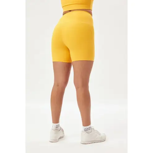 Girlfriend Collective  NWOT Citrine Yellow Compressive High Rise Run Shorts Small