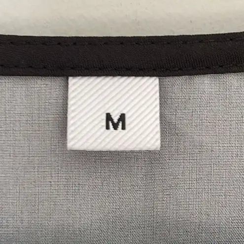 Made with Love Short Sleeve Pullover Blouse Black Turquoise Floral Size Medium