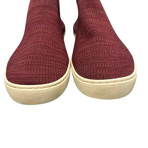 Rothy's Lattice Stitch Chelsea Berry Knit High Sneaker Discontinued, Sz 8