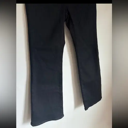 Madewell  Curvy Kickout Crop Mid-Rise Jean Black Wash Rinse Size 28 #NN580 NWT