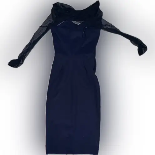 Chiara Boni NWOT  La Petite Robe Leitha Mesh Cut-Out Midi-Dress size 38 / 2