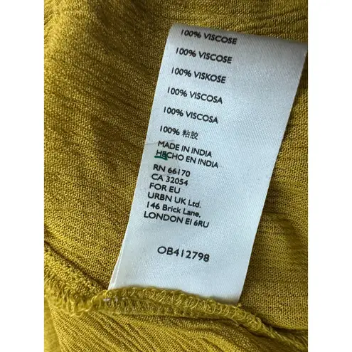 Free People  Look into the Sun Maxi Dress Mustard Yellow Size Small NEW with Tags