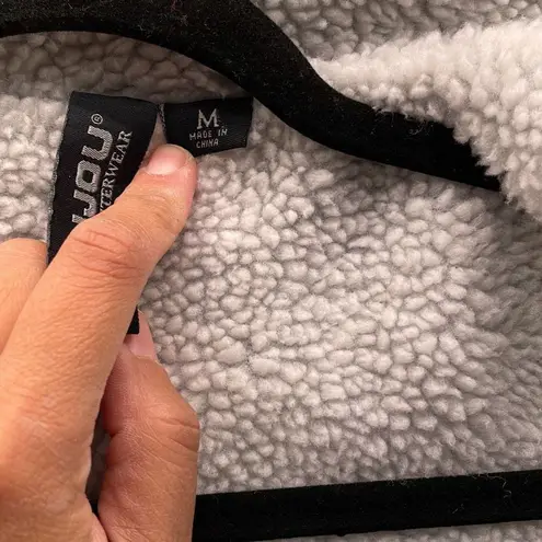 Joujou Trucker Faux Fur Crop Jacket Black Medium