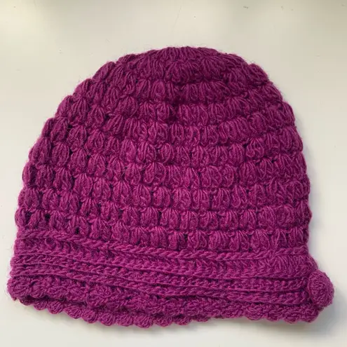 prAna adult one size purple knit beanie/snow hat
