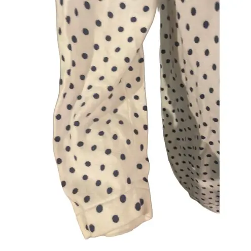 Laura Scott Lightweight White with Black Polka Dots Long Sleeve 100% Cotton Card - Image 6