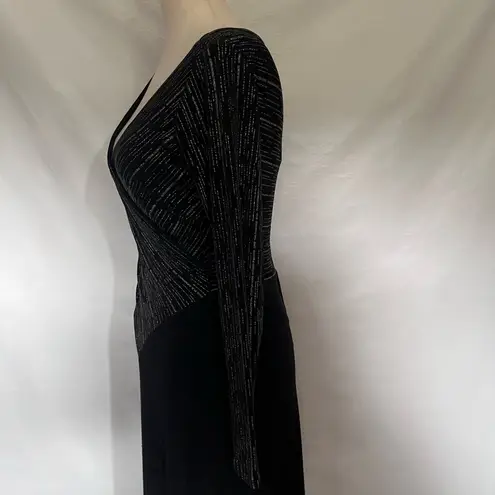 Tadashi Shoji Vintage Tadashi Evening Dress Sz S Metallic Holiday Cocktail Twist Whimsigoth