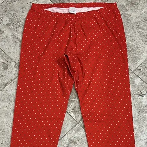 Hanna Andersson Heritage Fair Isle Red Long John PJ Pajama Pant Medium