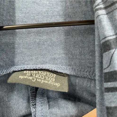 Wild Coast Blue Stretch Knit Open Front Sleeveless Draped Cardigan Shark Bite Size L