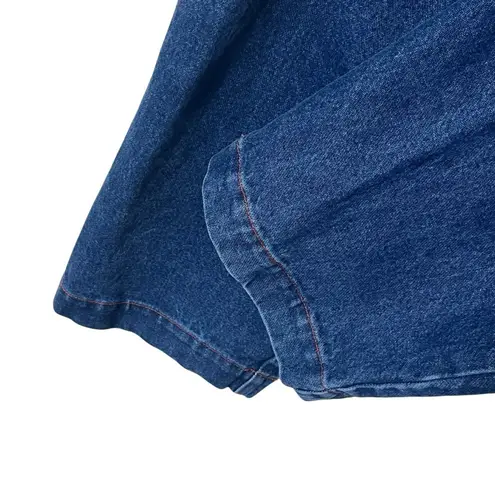 Big Bud Press Trousers Women’s Size Small Petite Dark Wash Cotton Denim Pants Blue