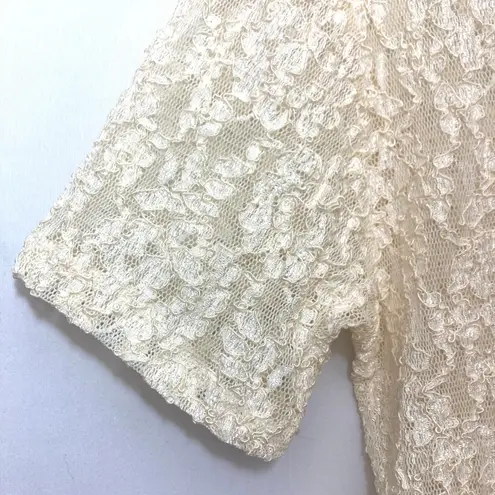 Victoria's Secret Vintage Victoria’s Secret Y2K Gold Label Ivory Soft Romantic Feminine Lace Top