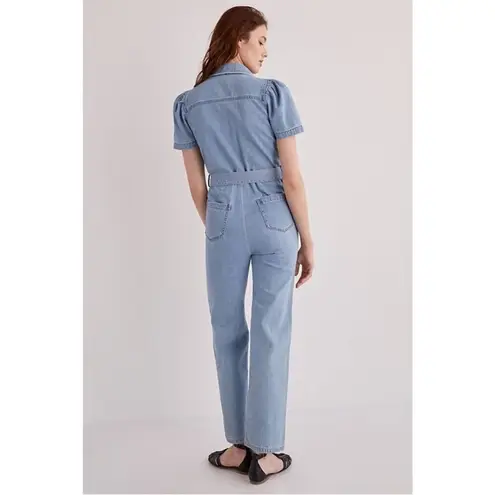 Anthropologie X Boyish The Vincent Coverall Jumpsuit Denim Tie Waist NWT Small Blue