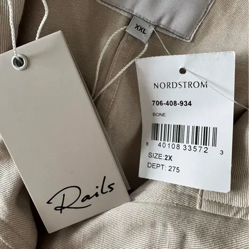 Rails NWT | Collins Military Jacket in Bone Size XXL