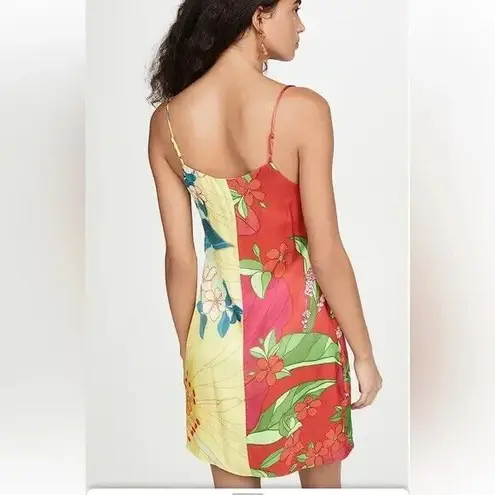 Farm Rio Women's Pietra Mini Wrap Dress Size M Multicolor Vibrant Summer $170