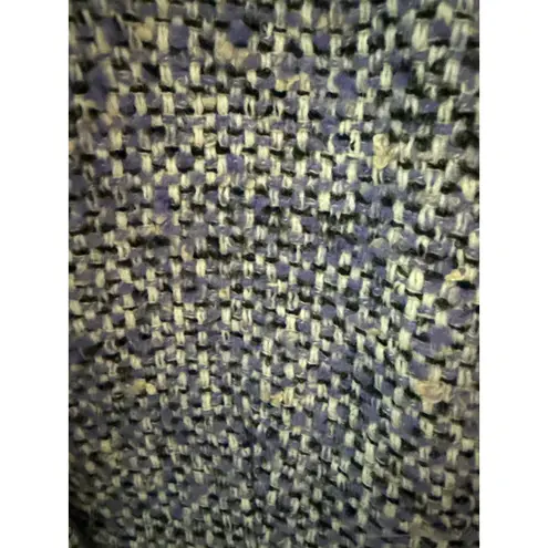 J.Crew  Nalya Italian Tweed Button Front Lady Coat Purple Size 2