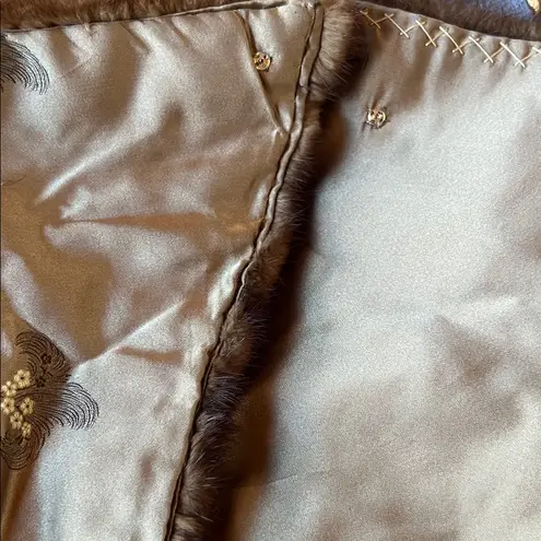 Vintage Mink stole Chic Brown Fur Wrap Capulet