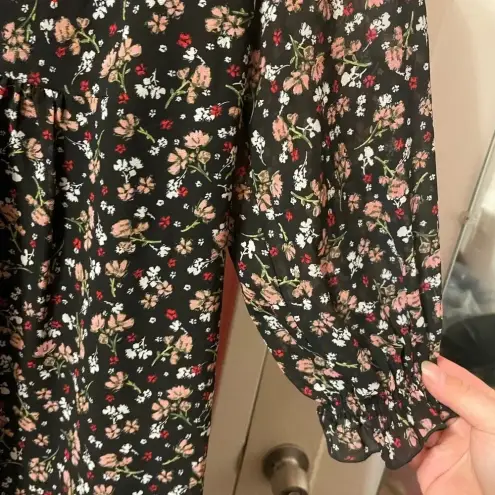 ZARA  FLORAL BABYDOLL BOHEMIAN COTTAGE DRESS