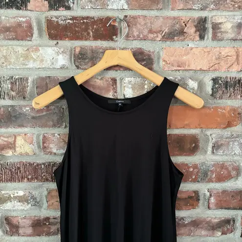 Quince Black Jersey Knit Sleeveless Mini Dress, M