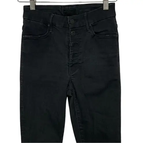 Mother The Pixie Ankle Fray Jeans Size 26 Black