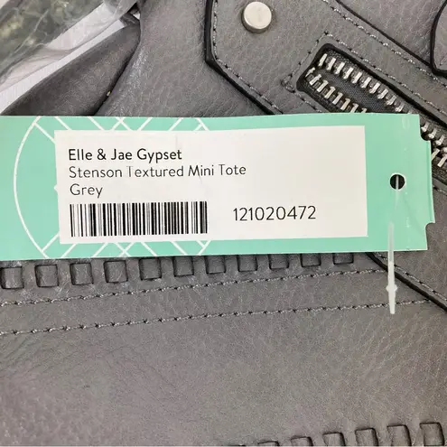 Elle & Jae Gypset Stenson Gray Textured Mini Tote Shoulder Crossbody Bag