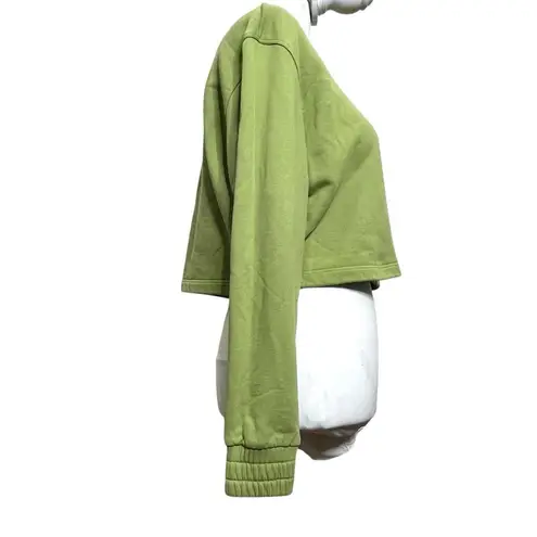 Apparis Isabel Cropped Sweatshirt Women’s Size Small Epson Green Organic Cotton