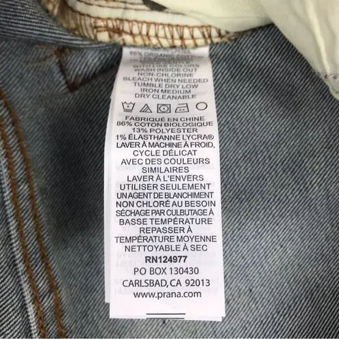 prAna Jean Women 28 Blue Mid Rise Skinny Organic Gorpcore Cottagecore Basic NWT
