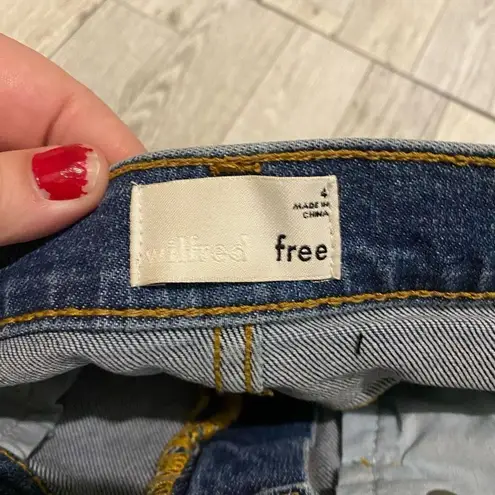 Wilfred Free Denim Cut Off Mini Skirt | 4