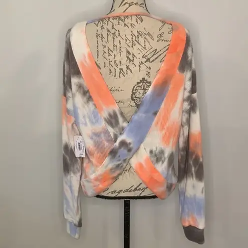 Flirtitude Active NWT cross back soft brushed ribbed top M