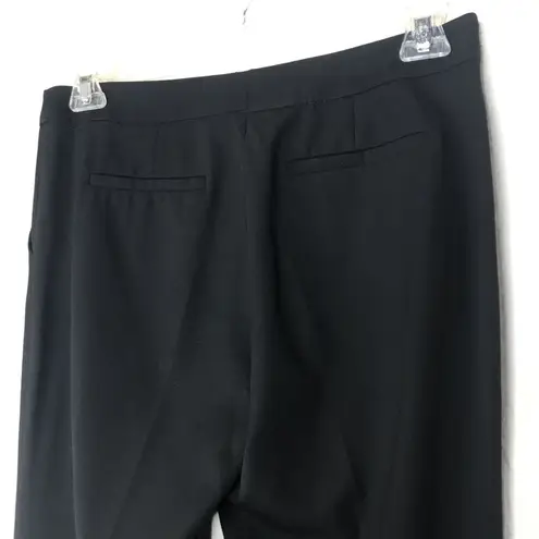 Akris Punto Women's Black Wool Straight Leg Trouser Pants Size 8