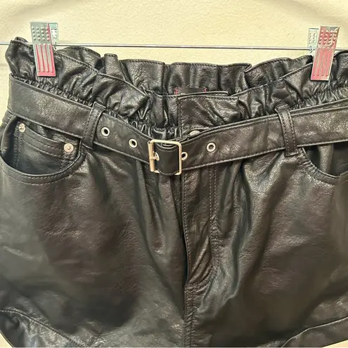 BDG  faux leather shorts