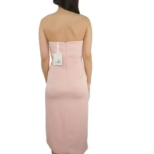 Cushnie Blush Pink Strapless Asymmetrical A