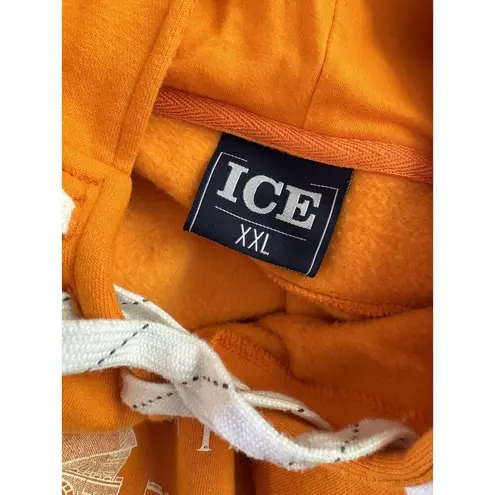 Ice Castle Fish House Orange Pullover Fleece Lined Hoodie Sweatshirt Women’s 2XL Size 2X