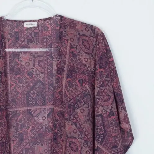 Mason & Belle Womens Open Front Kimono Size M Tassels Hippie Aztec Southwestern