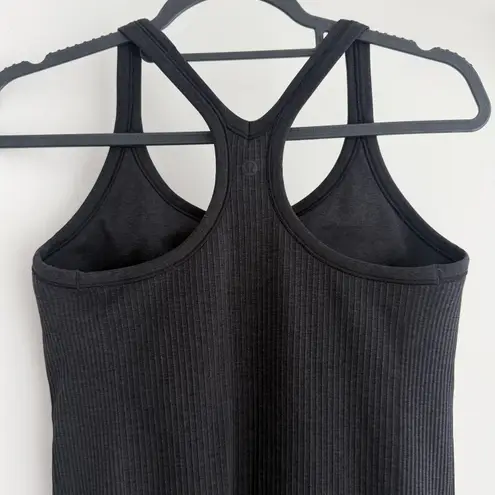 Lululemon Tank Top Womens 8 Black Ebb To Street Ribbed Racerback Yoga Athletic