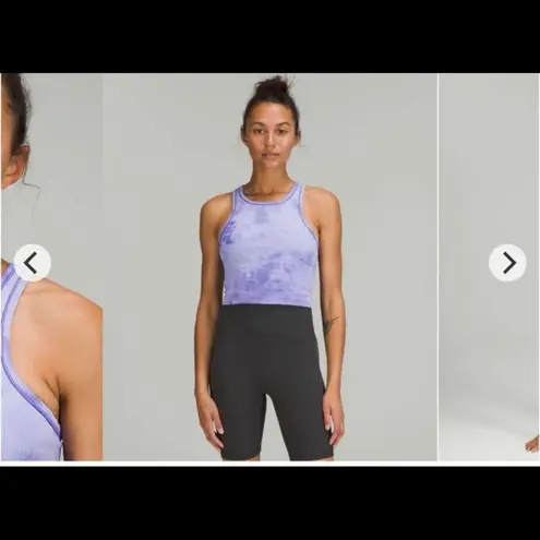 Lululemon  Ebb to Street Cropped Racerback Tank Top
Marble Dye Charged Indigo