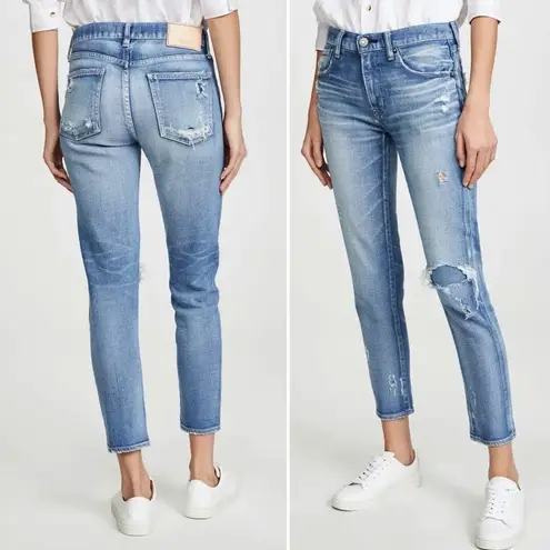 Moussy Vintage Lenwood Skinny Selvedge Ankle Jeans Size 26 | 2 Japanese Drnim Blue