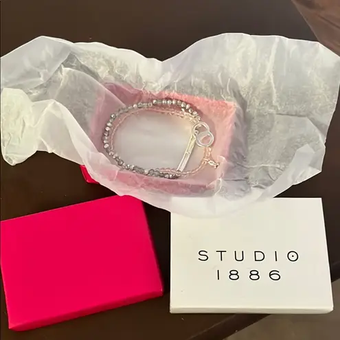 NEW Avon Silver and Pink Charm Bracelets