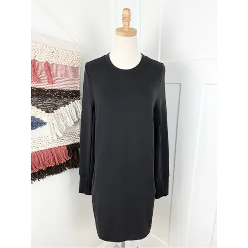 Athleta  Coaster Luxe Sweatshirt Dress Black M NWT