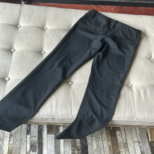 Alice + Olivia  Black Straight Leg Suitpant Trouser
Size 4