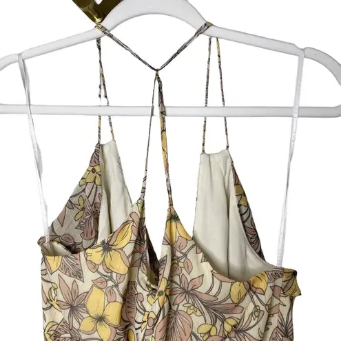 The Jetset Diaries Frangapani Maxi Dress Size Medium Yellow Floral Print New